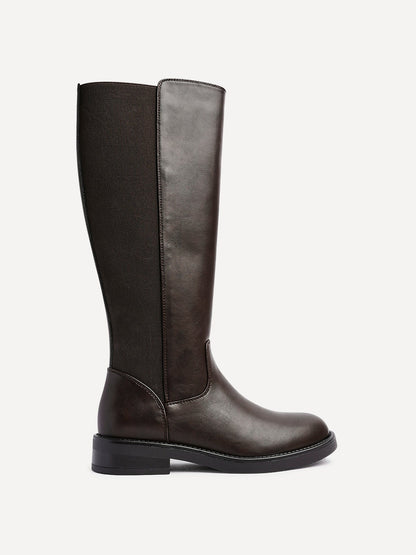 League Brown Long Boots
