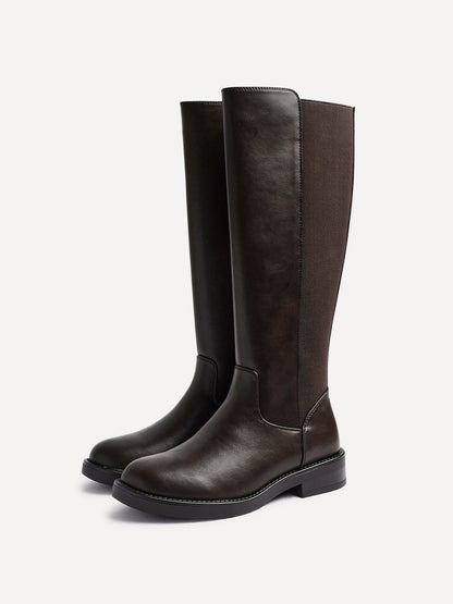 League Brown Long Boots