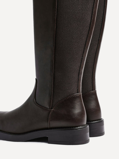League Brown Long Boots