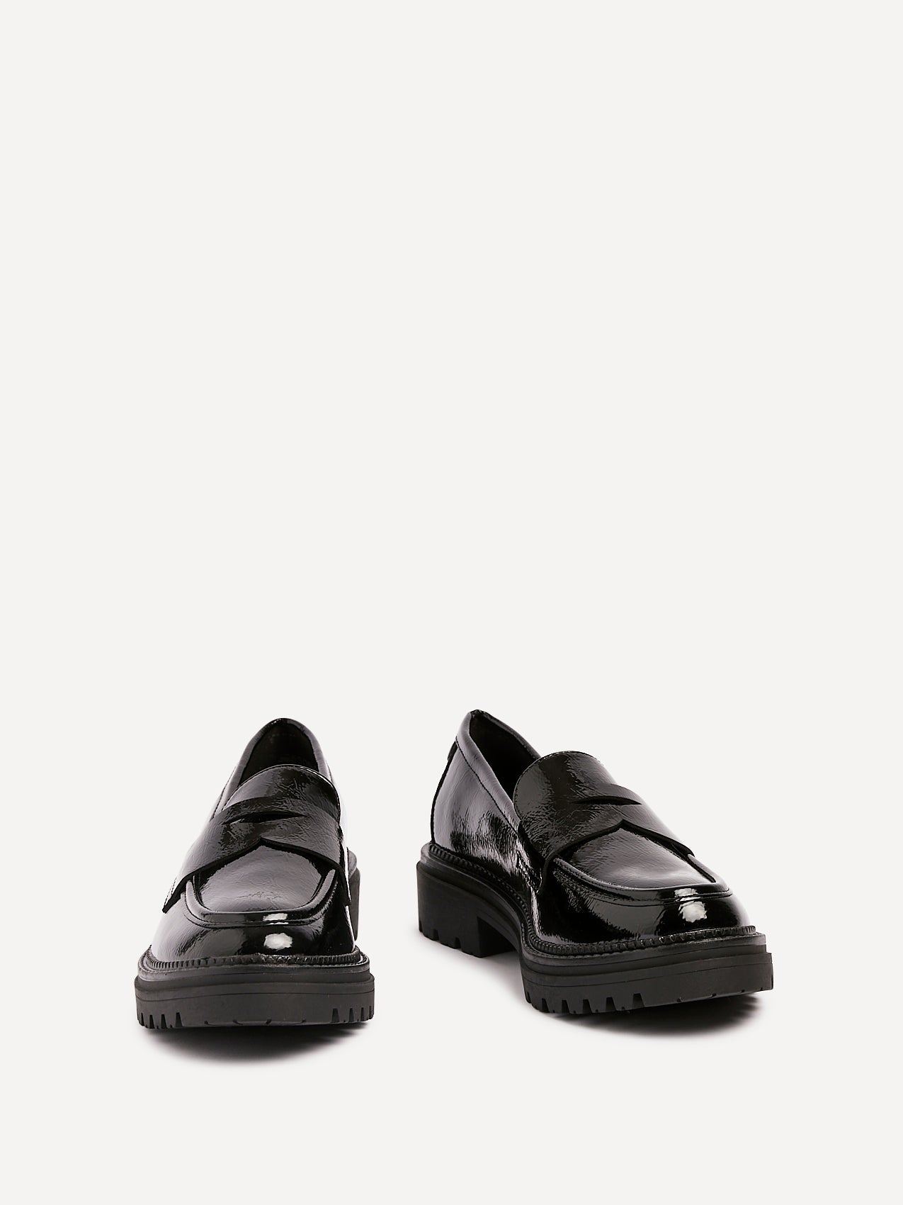 Lesson Black Patent Chunky Loafers