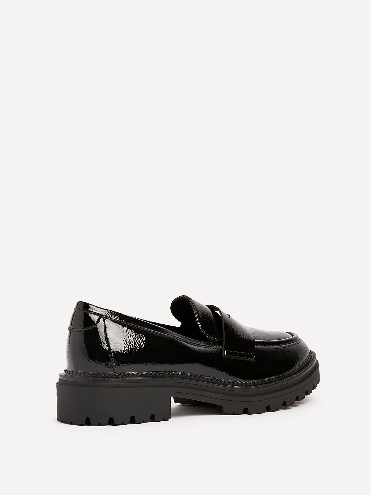 Lesson Black Patent Chunky Loafers