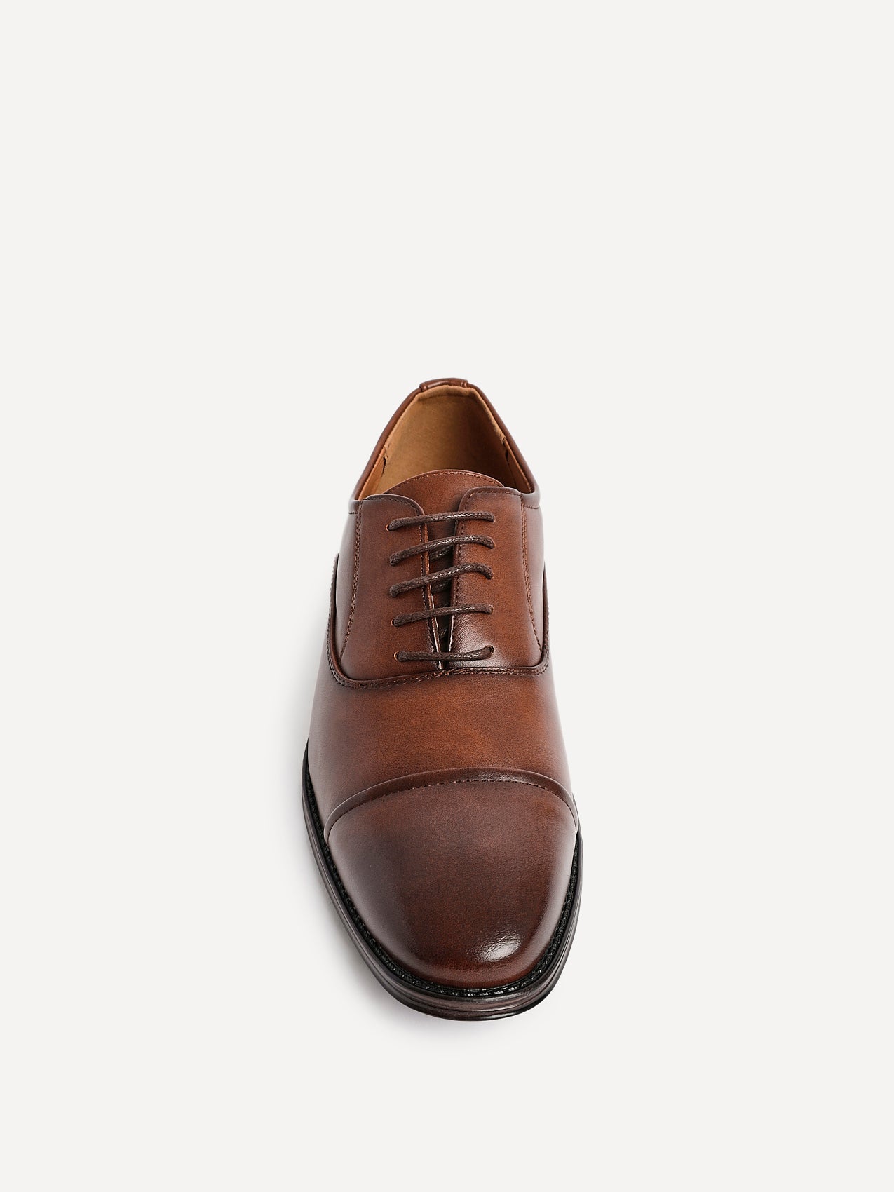 Lorenzo Mens Brown Faux Leather Shoes