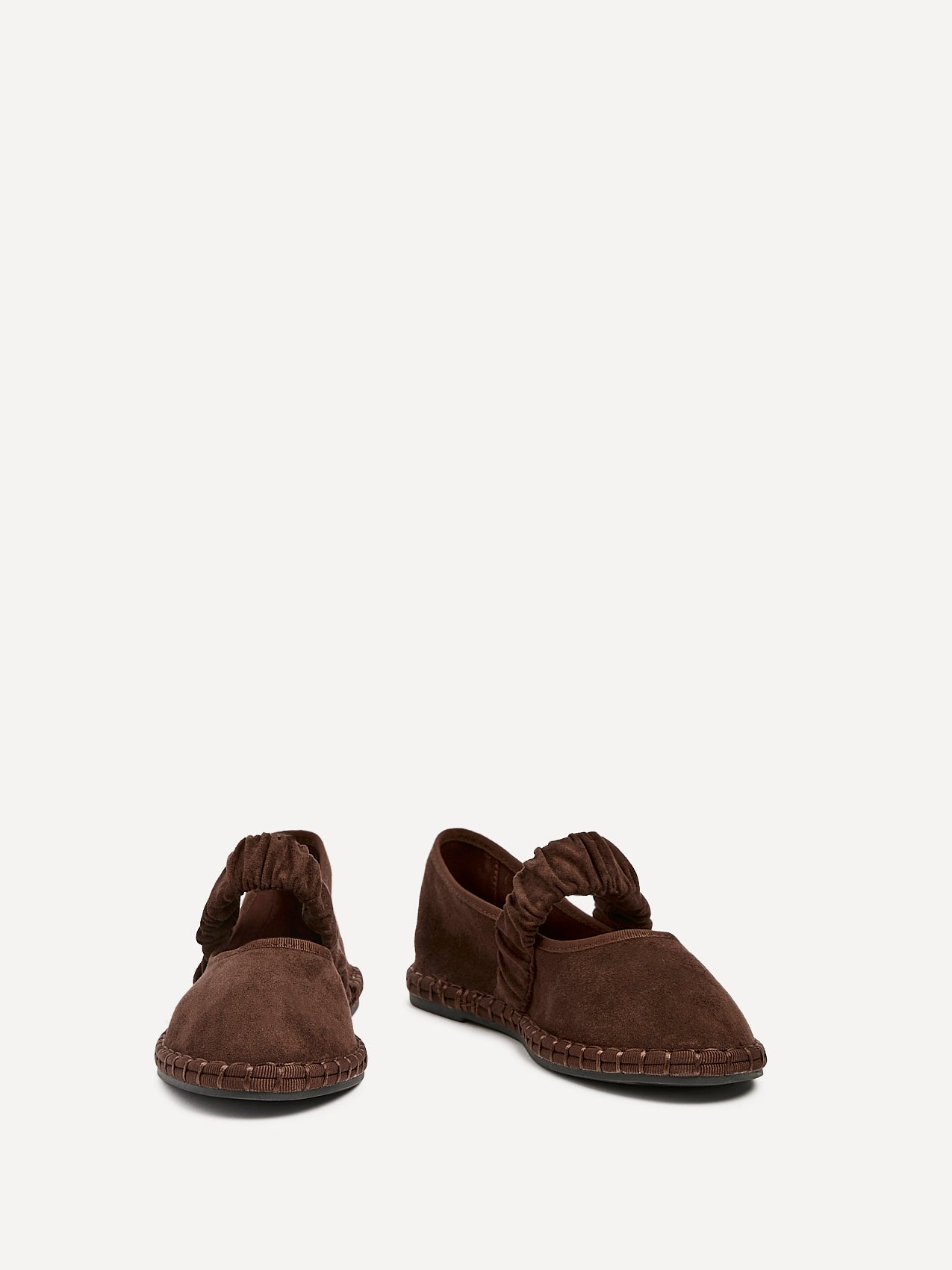 Lorella Brown Faux Suede Mary Jane Pumps
