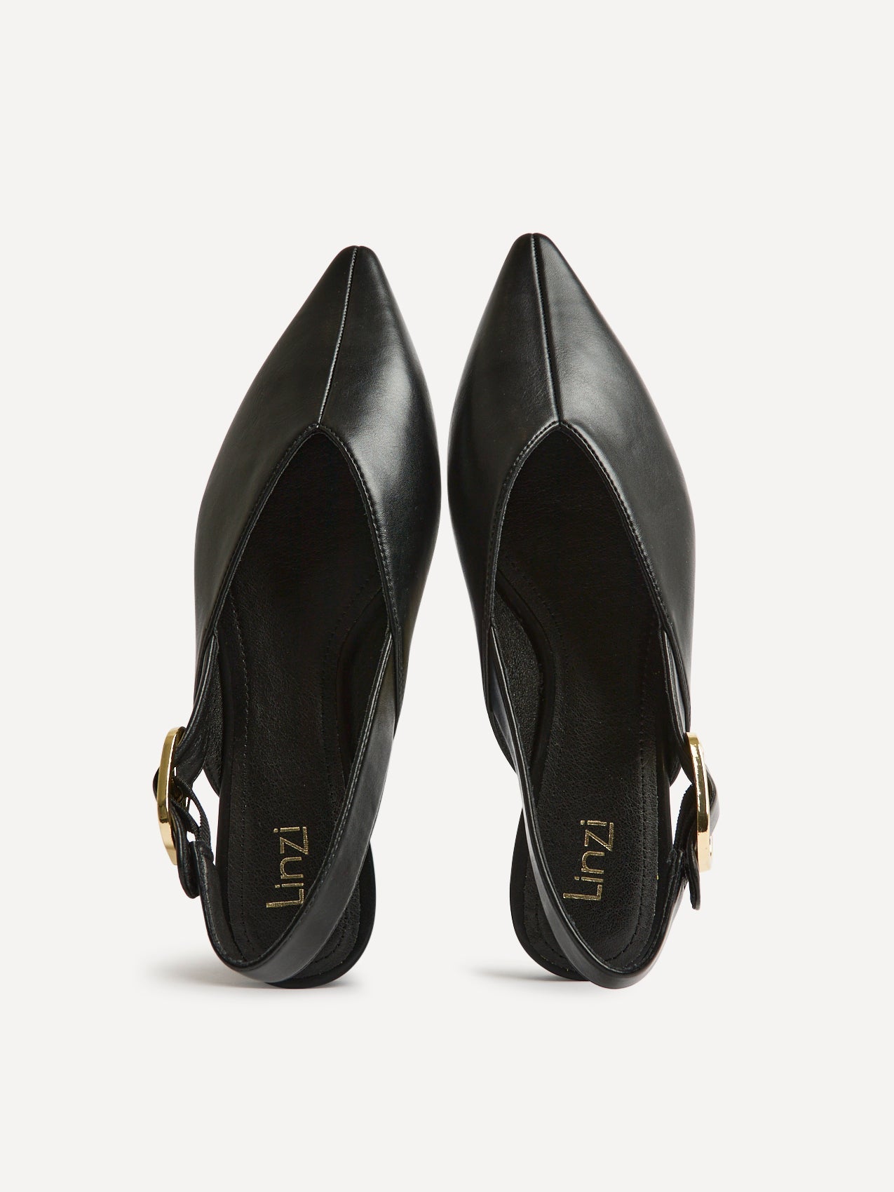 Lorna Black Faux Leather Ballet Flats