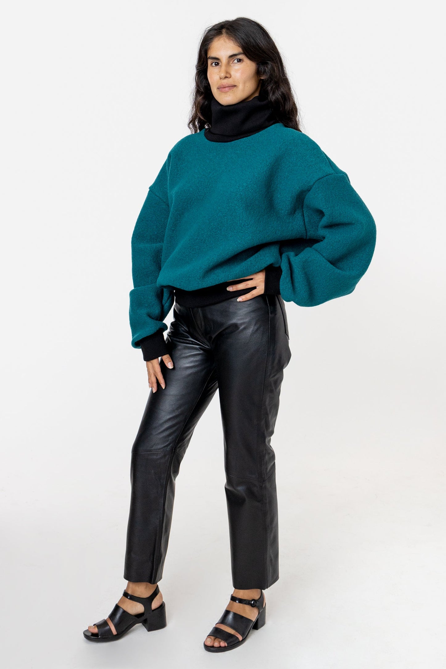 RWHR313 - Turtleneck Sweater with Heavy Cotton Rib