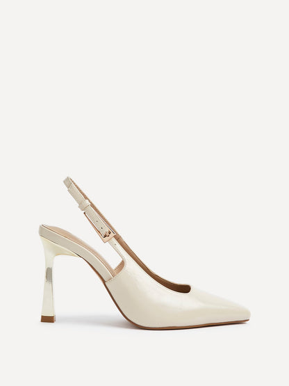 Lizzie Nude Stiletto Court Heels