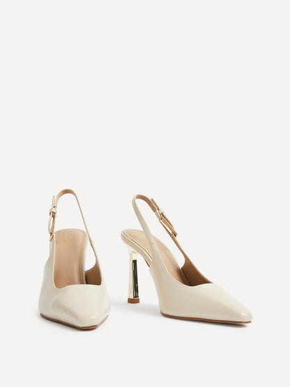 Lizzie Nude Stiletto Court Heels