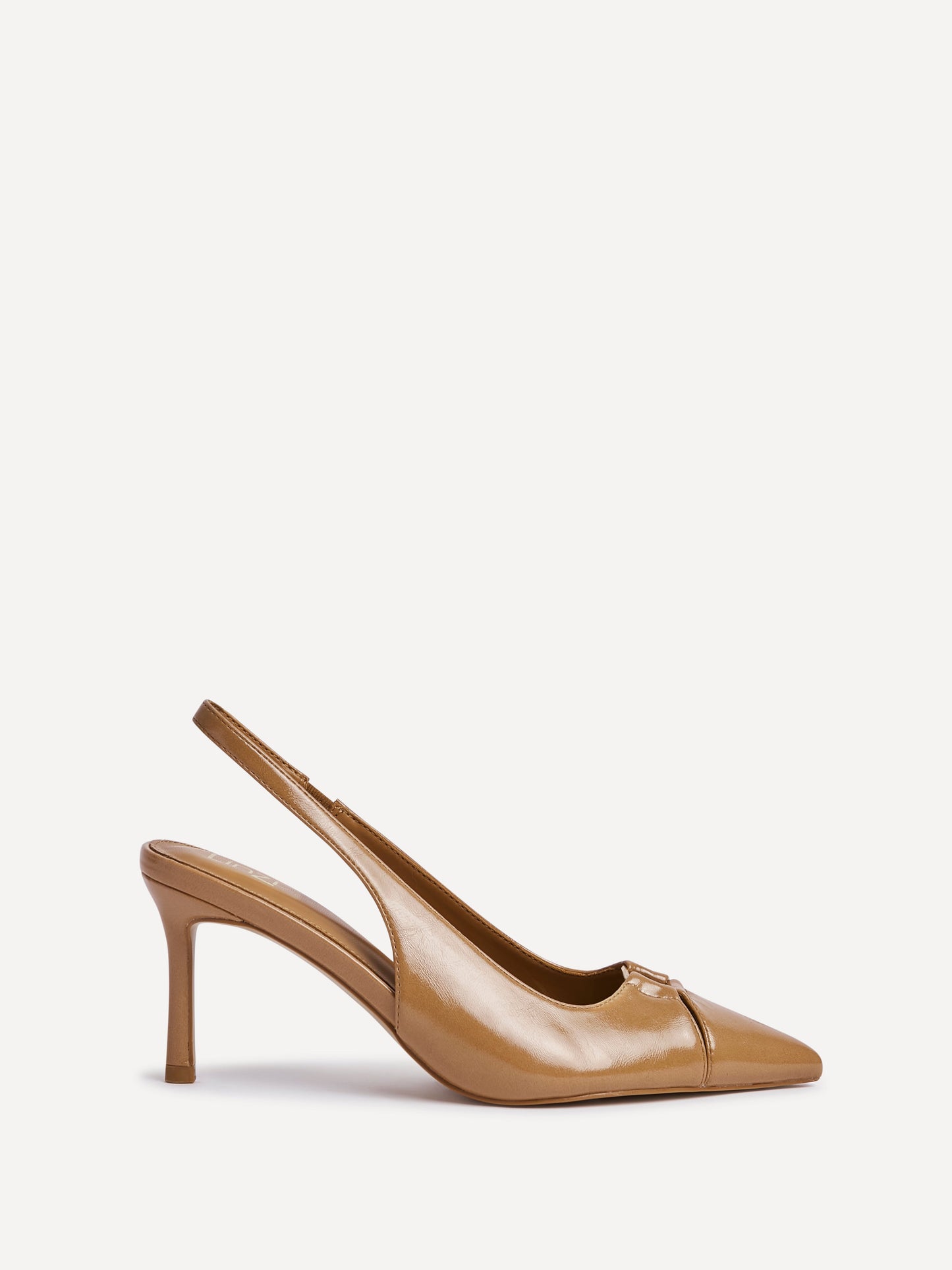Lowrie Camel Faux Leather Court Heels