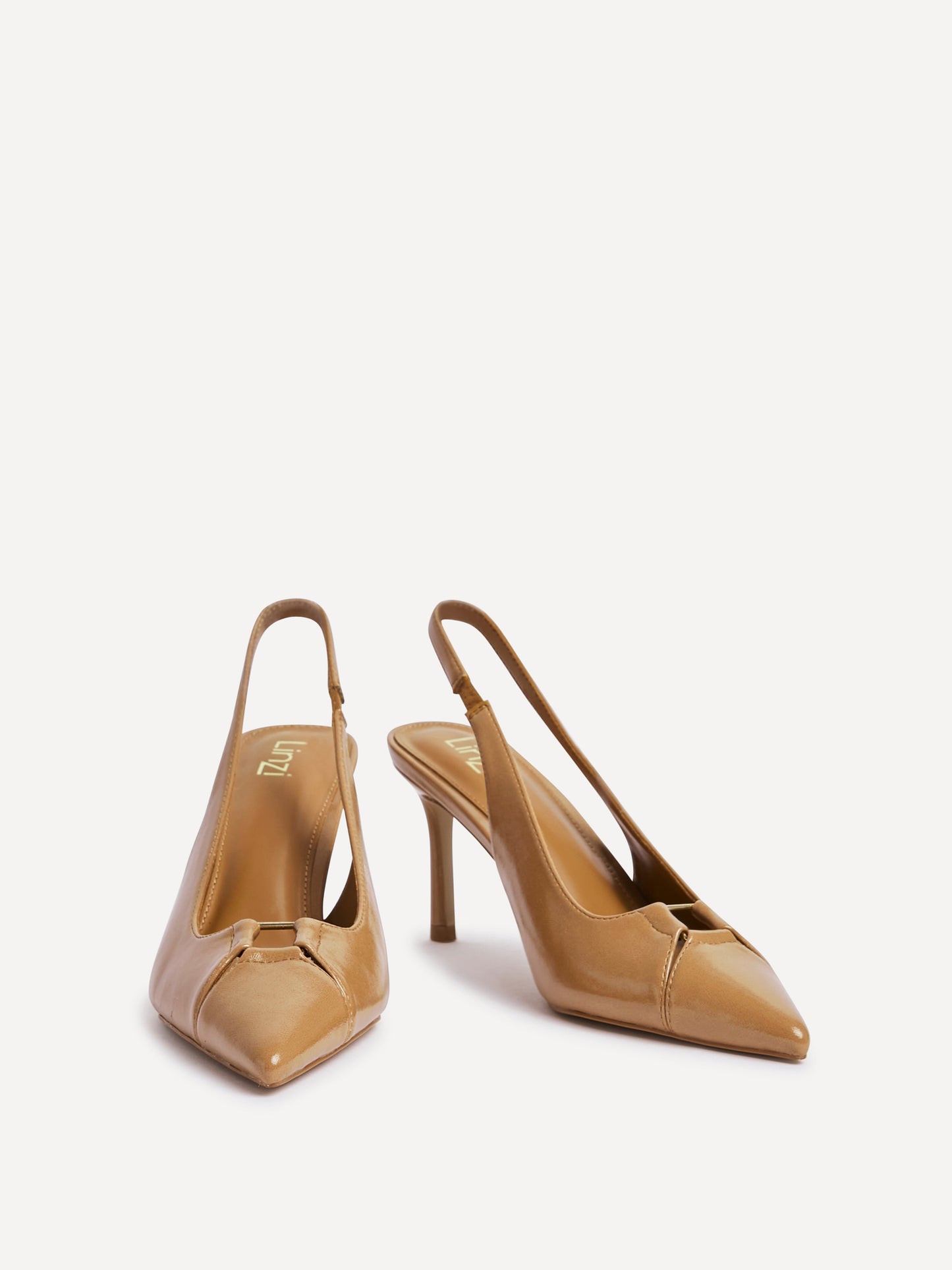 Lowrie Camel Faux Leather Court Heels