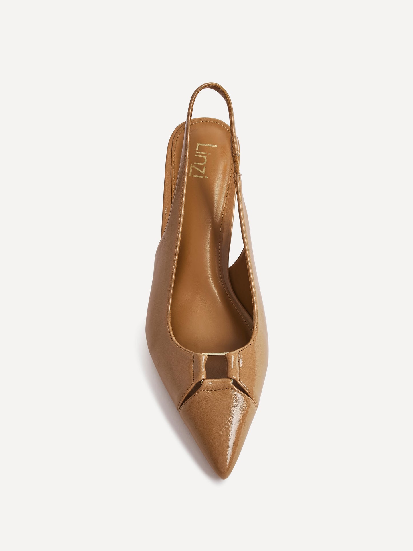 Lowrie Camel Faux Leather Court Heels