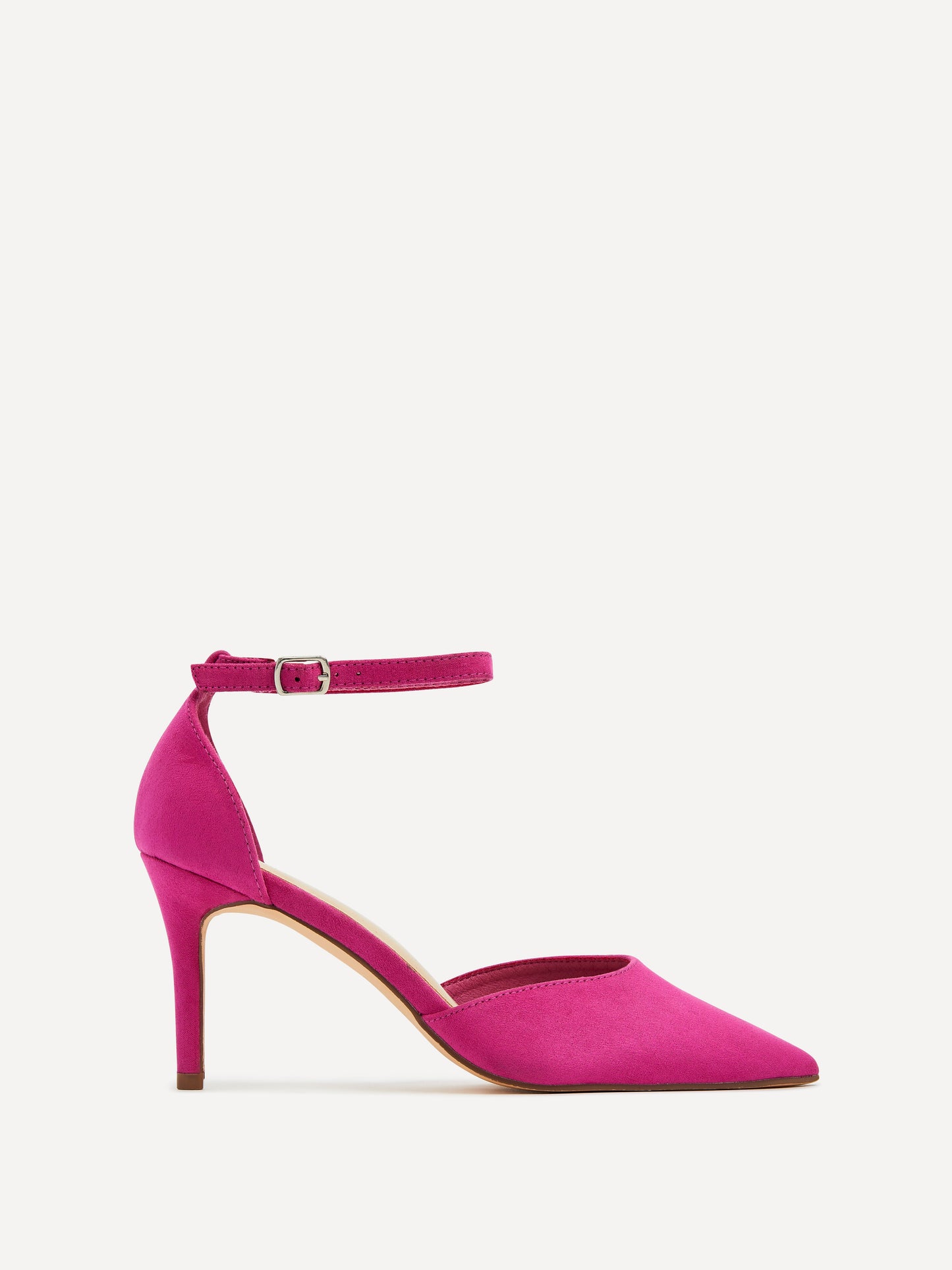 Maci Fuchsia Faux Suede Court Heels