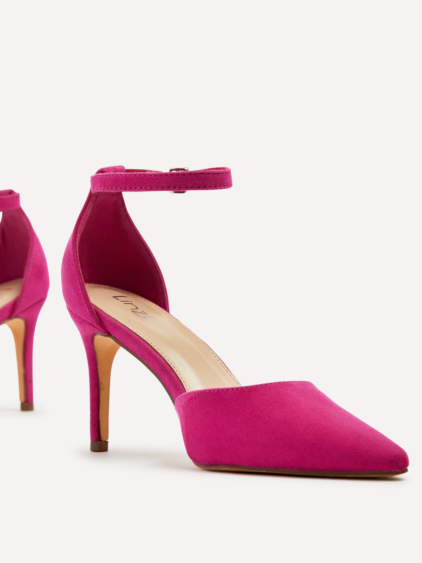 Maci Fuchsia Faux Suede Court Heels