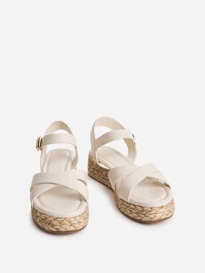 Magnolia Ivory Flatform Sandals