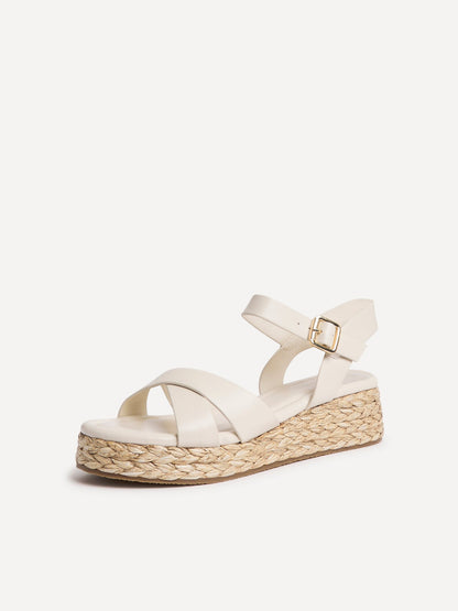 Magnolia Ivory Flatform Sandals