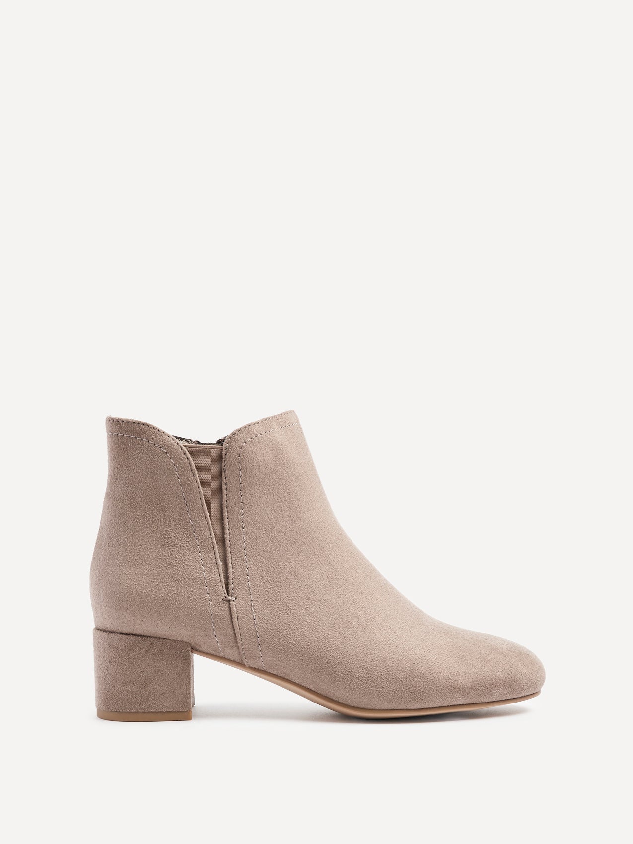 Manor Mocha Faux Suede Heeled Ankle Boots