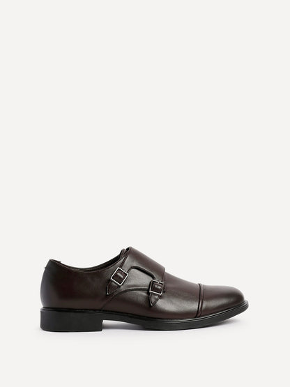 Marcello Mens Brown Faux Leather Shoes