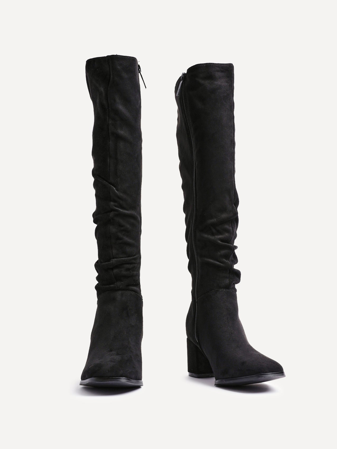 Margot Black Long Heeled Boots