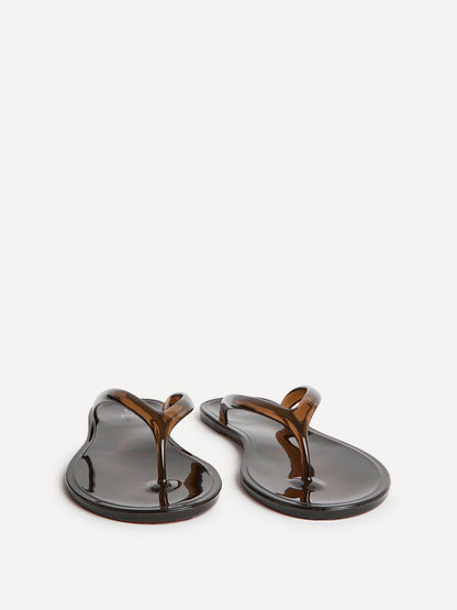 Marine Brown Jelly Flip Flops