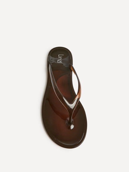 Marine Brown Jelly Flip Flops