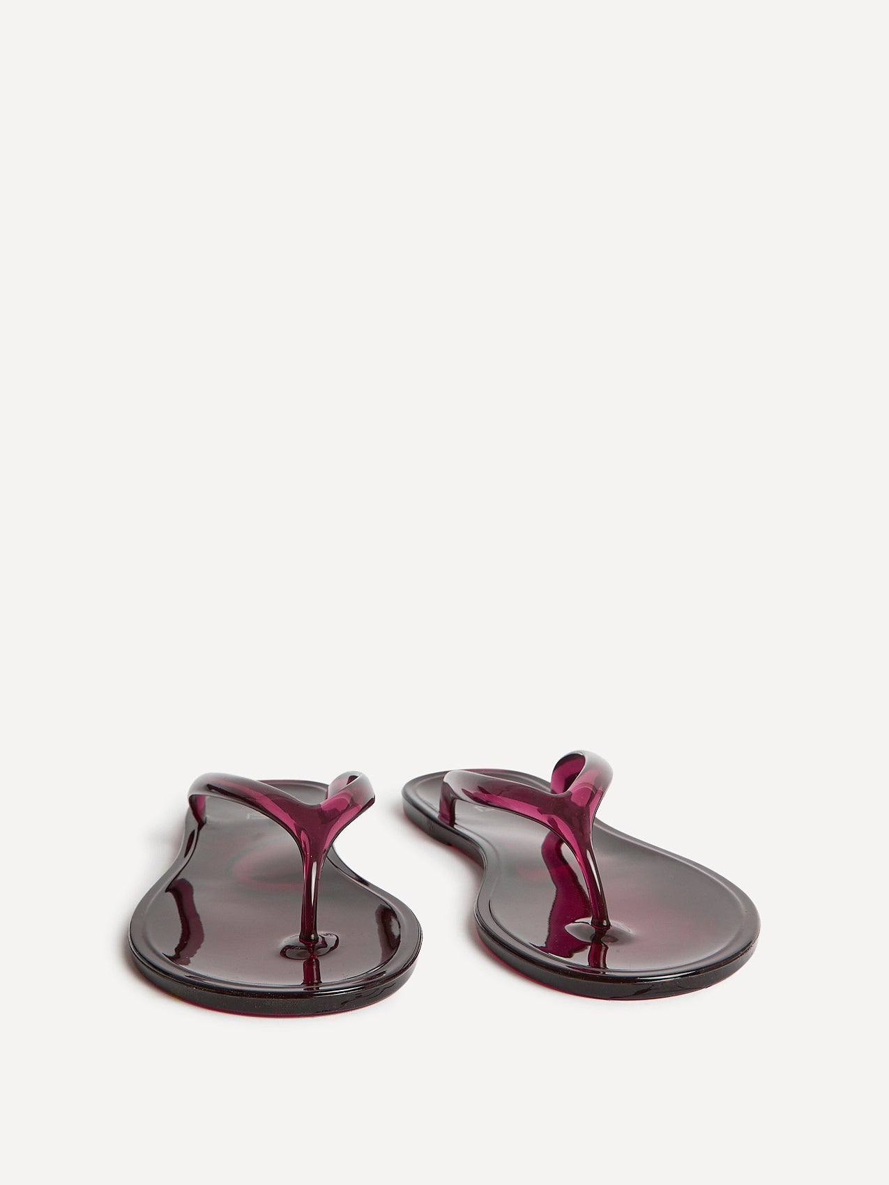 Marine Burgundy Jelly Flip Flops