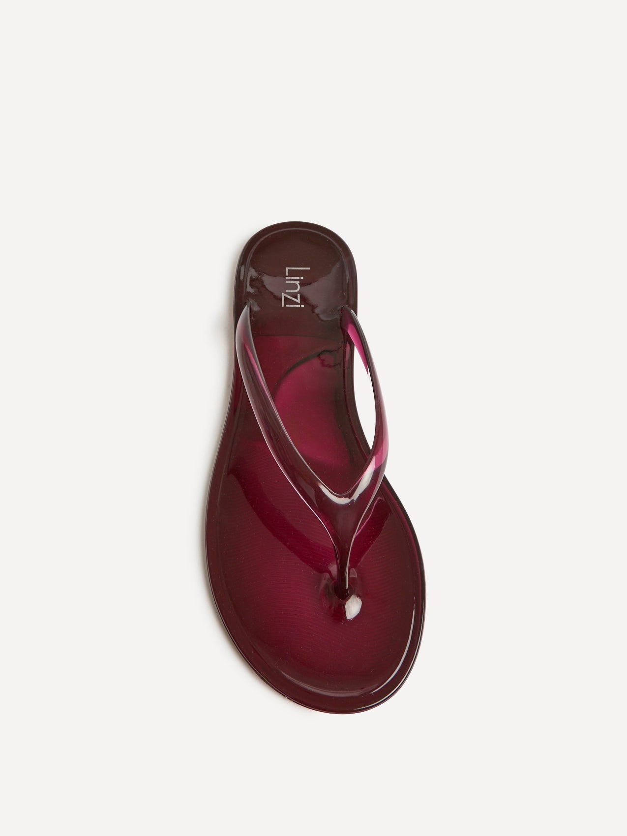 Marine Burgundy Jelly Flip Flops
