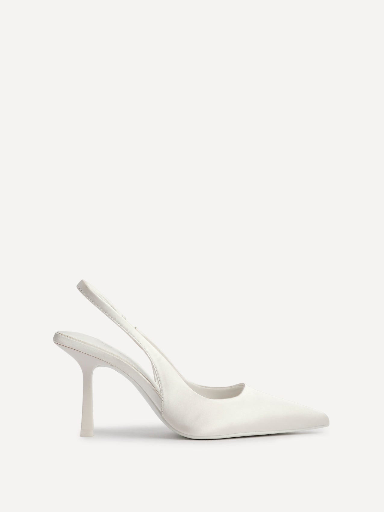 Matched Bridal Ivory Satin Court Heels