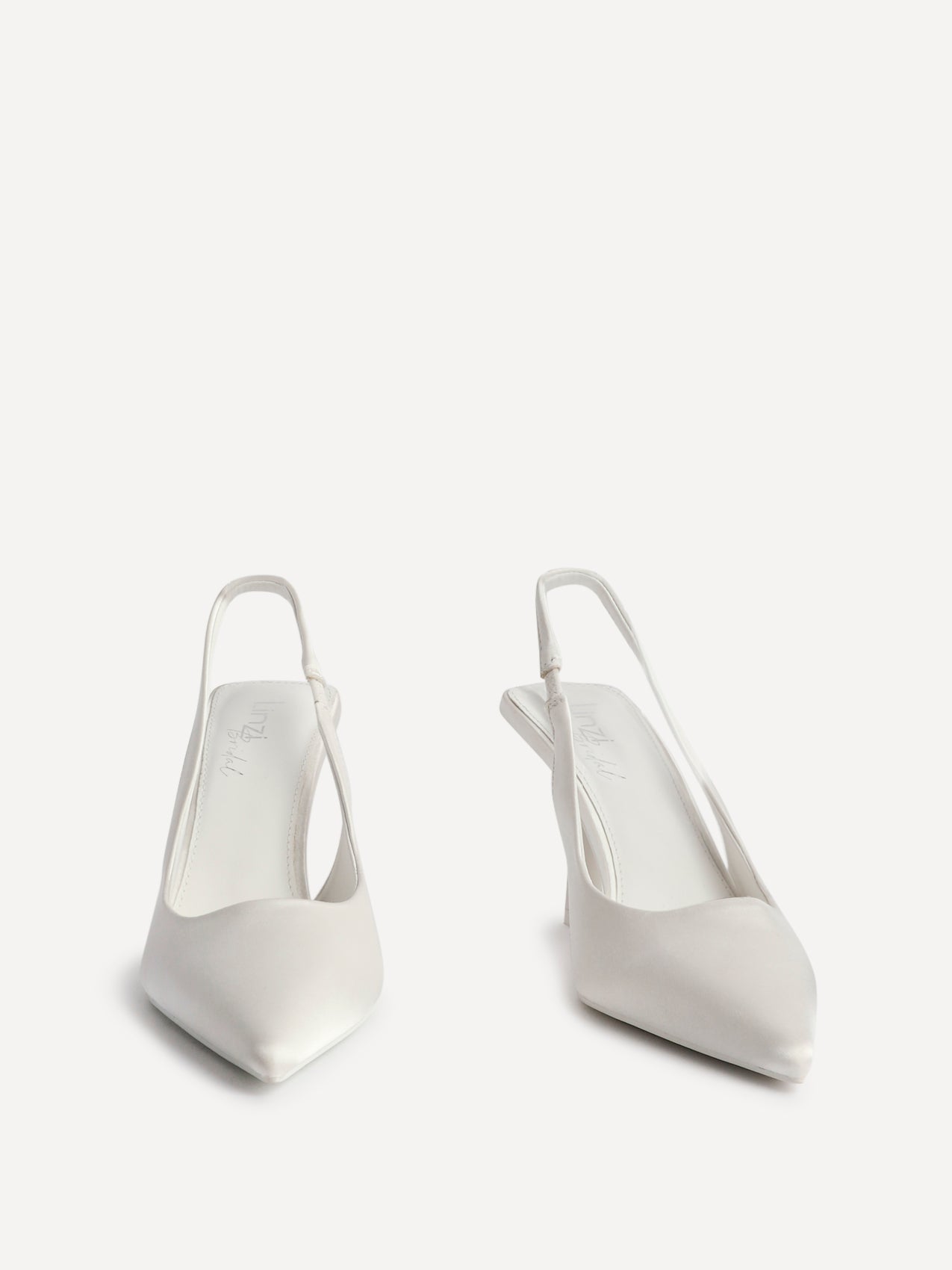 Matched Bridal Ivory Satin Court Heels