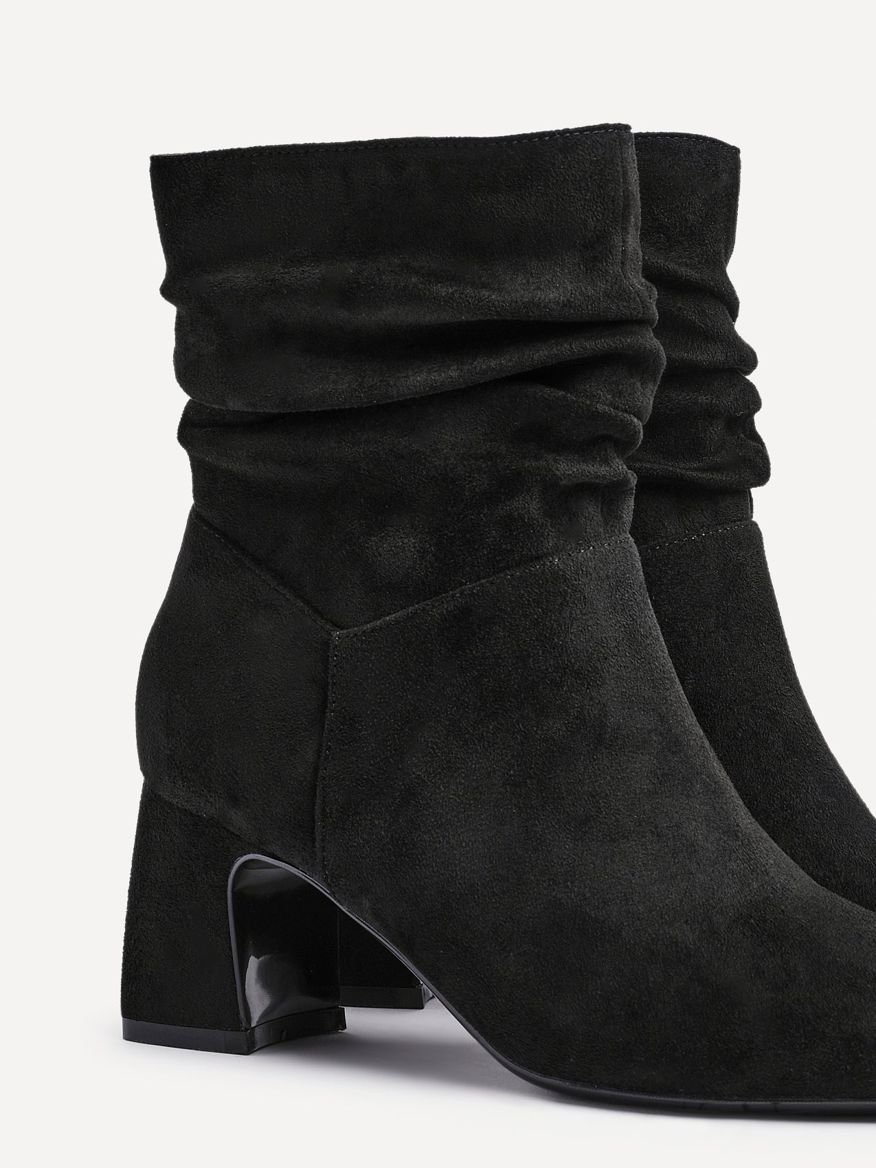 Maven Black Block Heeled Ankle Boots
