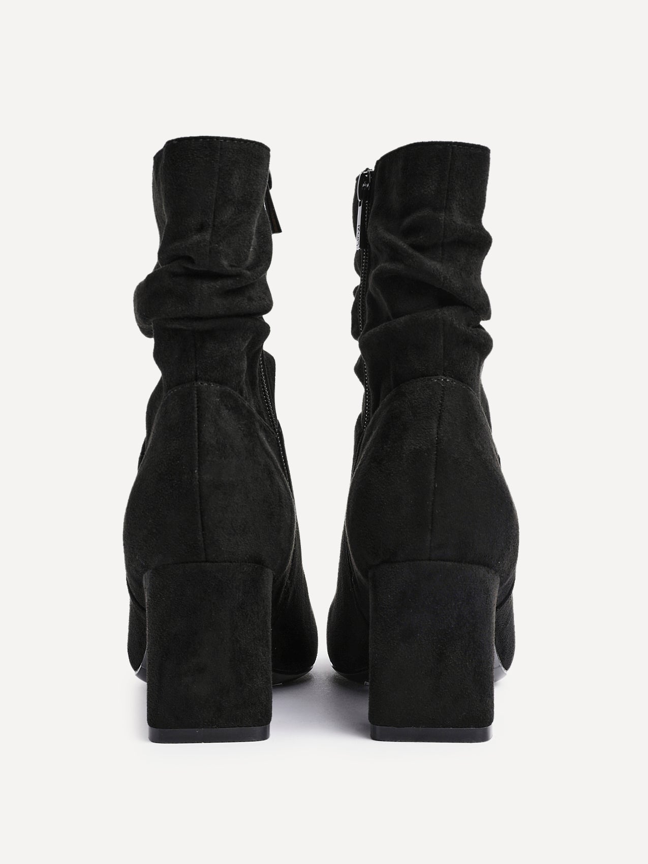 Maven Black Block Heeled Ankle Boots
