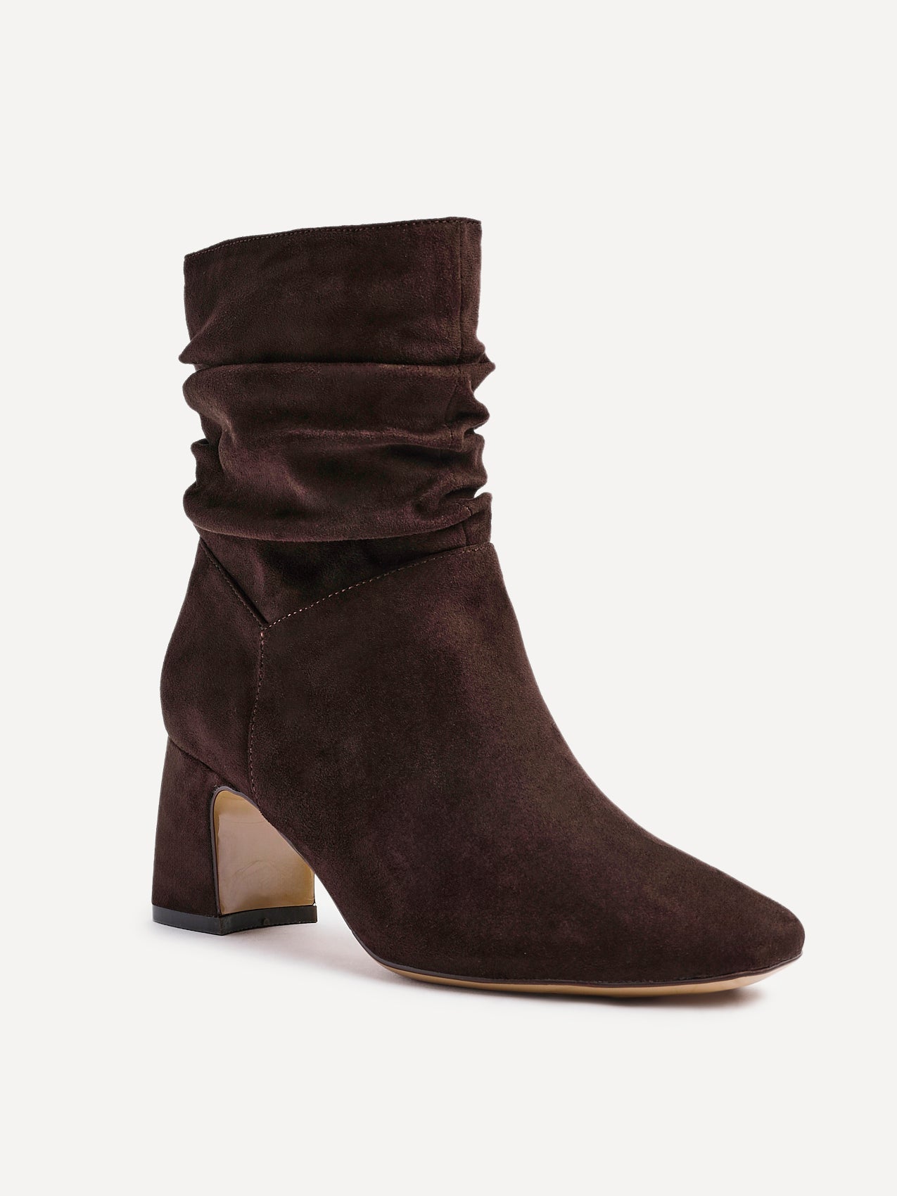 Maven Brown Block Heeled Ankle Boots