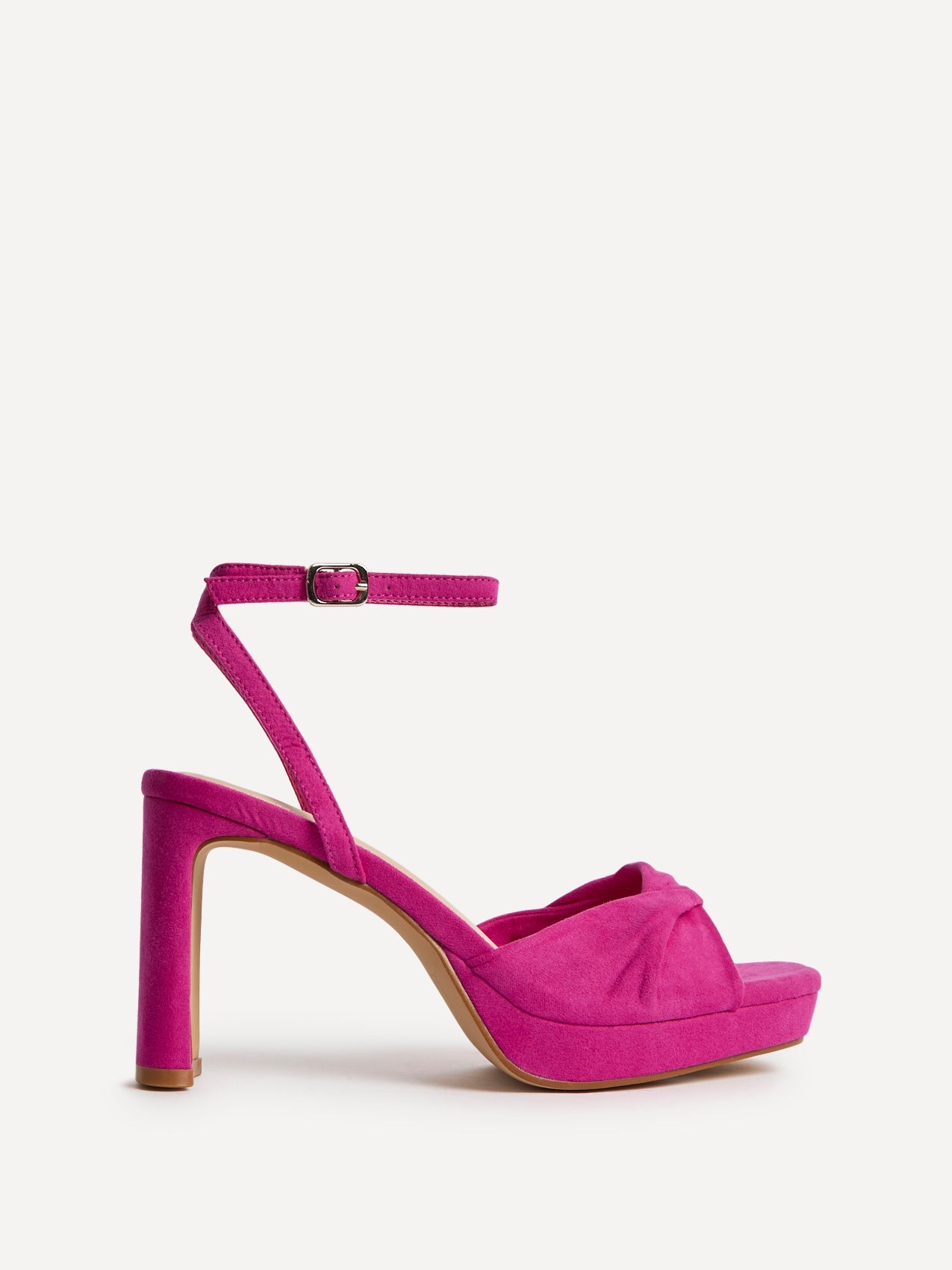 Mavie Fuchsia Platform Heeled Sandals