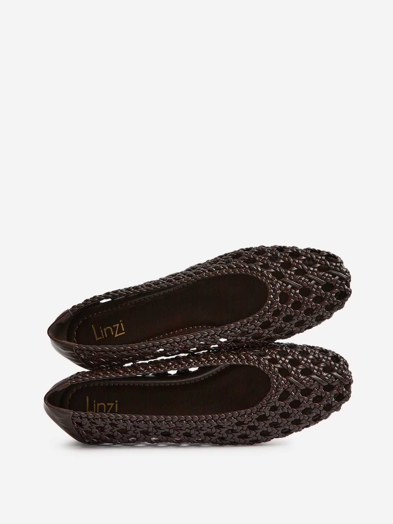 Melina Brown Handwoven Ballet Flats