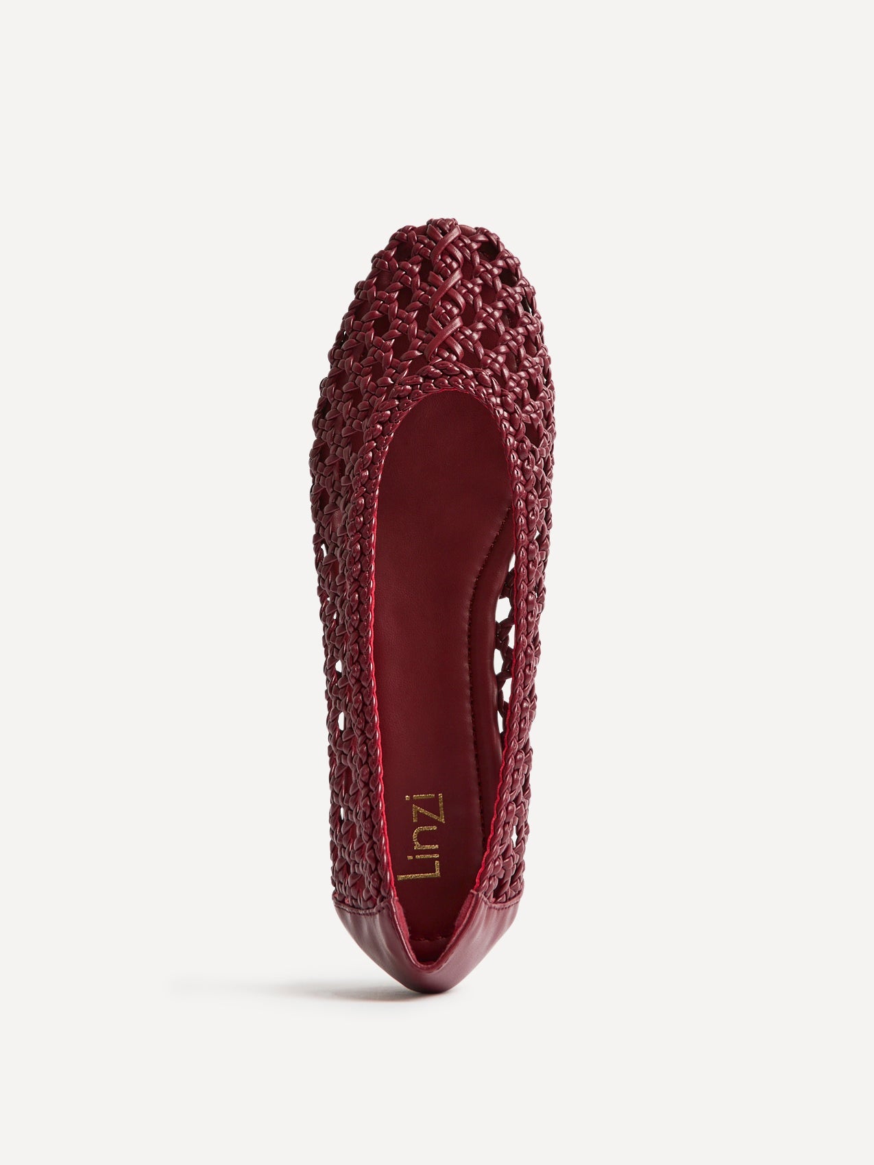 Melina Red Handwoven Ballet Flats