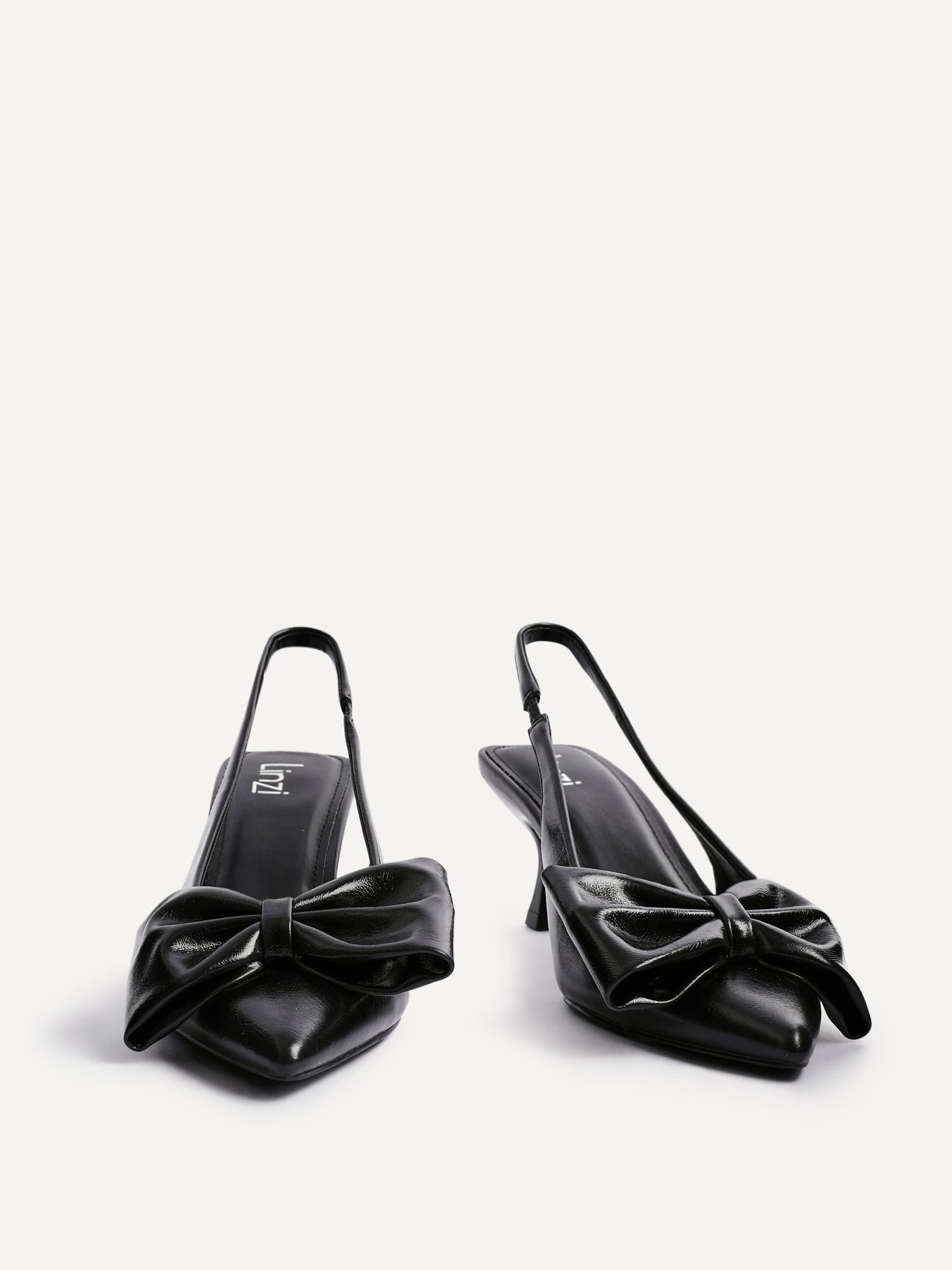 Merlot Black Bow Court Heels