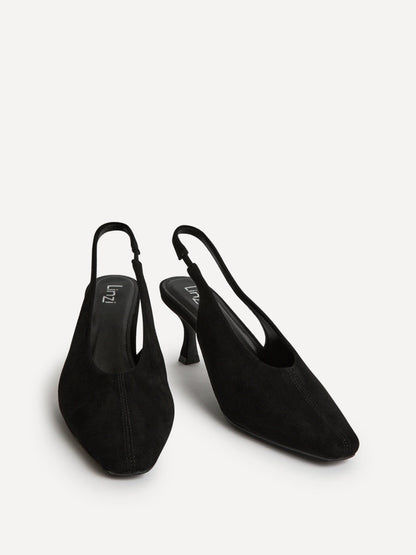 Method Black Square Toe Court Heels