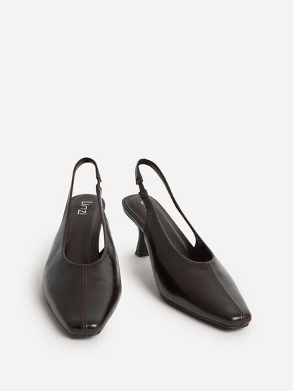 Method Brown Square Toe Court Heels