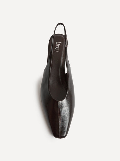 Method Brown Square Toe Court Heels