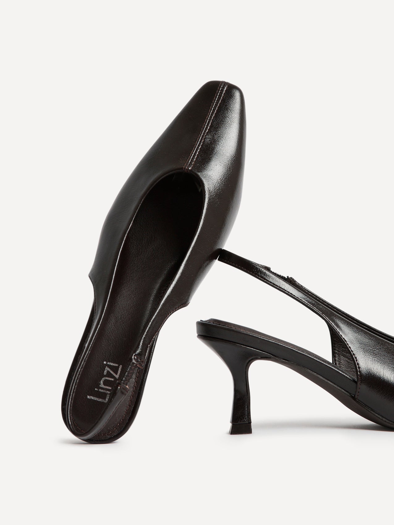 Method Brown Square Toe Court Heels