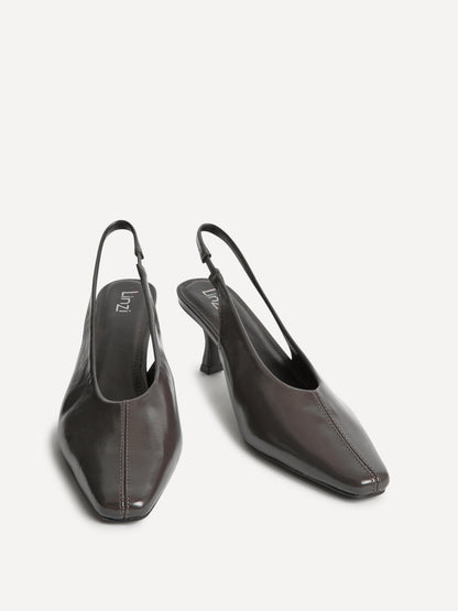 Method Grey Square Toe Court Heels