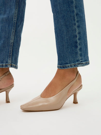 Method Nude Square Toe Court Heels