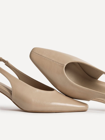 Method Nude Square Toe Court Heels