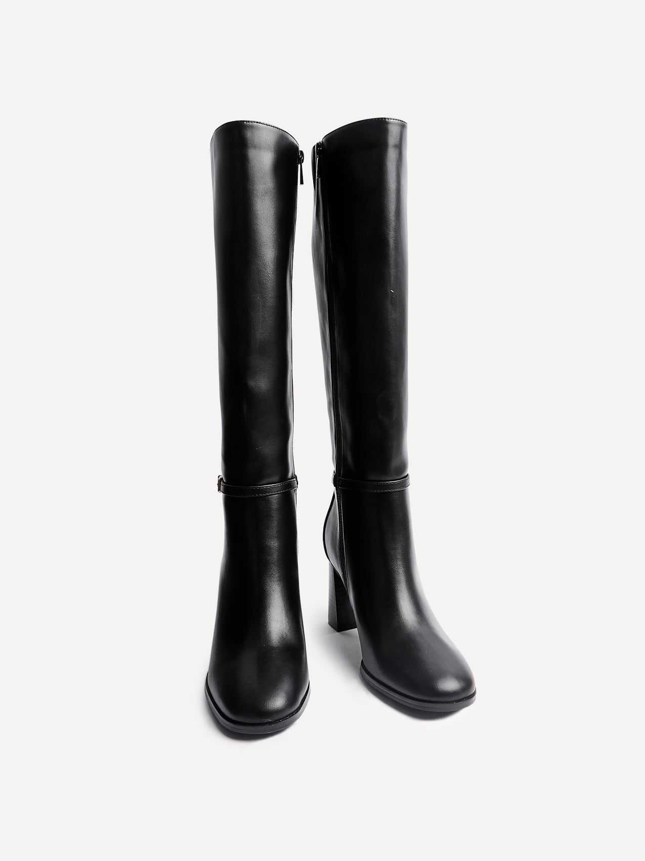 Midtown Black Long Heeled Boots