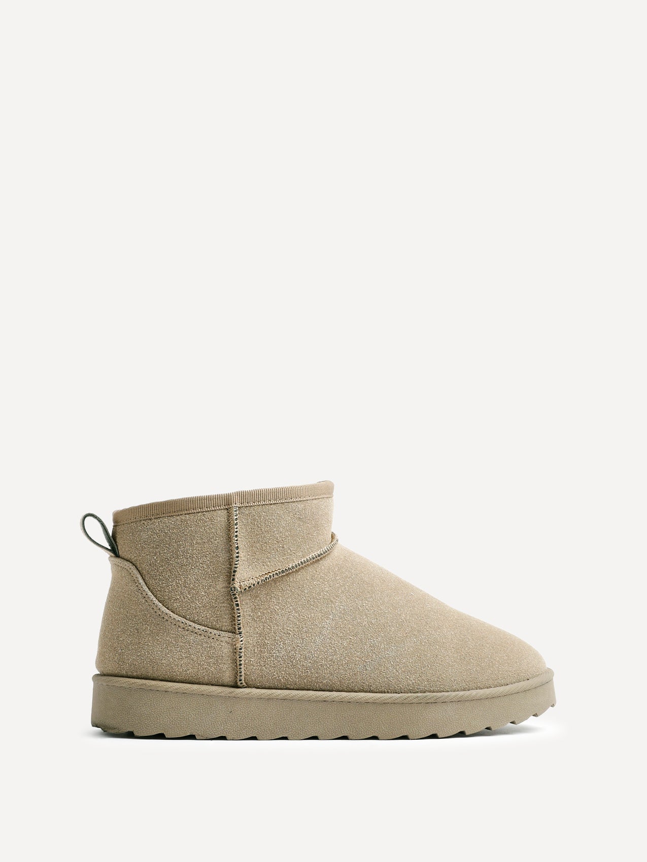 Ultra Mini Addy Khaki Fur Ankle Boots