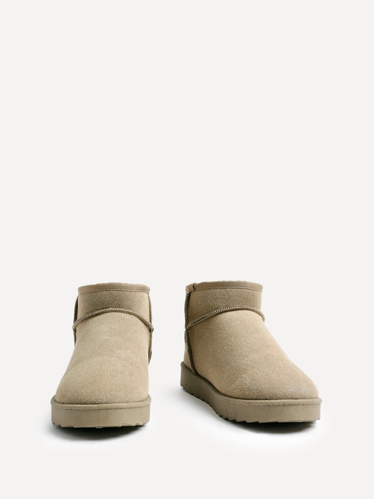 Ultra Mini Addy Khaki Fur Ankle Boots