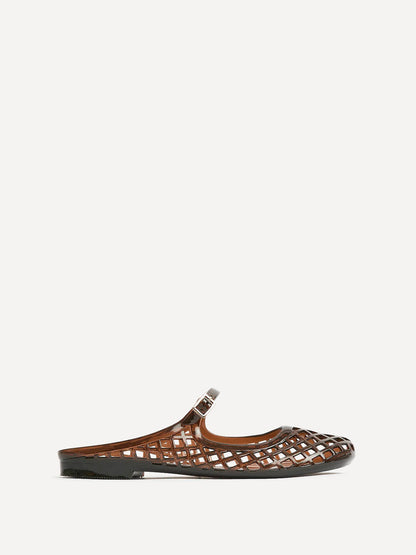 Mirage Brown Jelly Slip On Sandals
