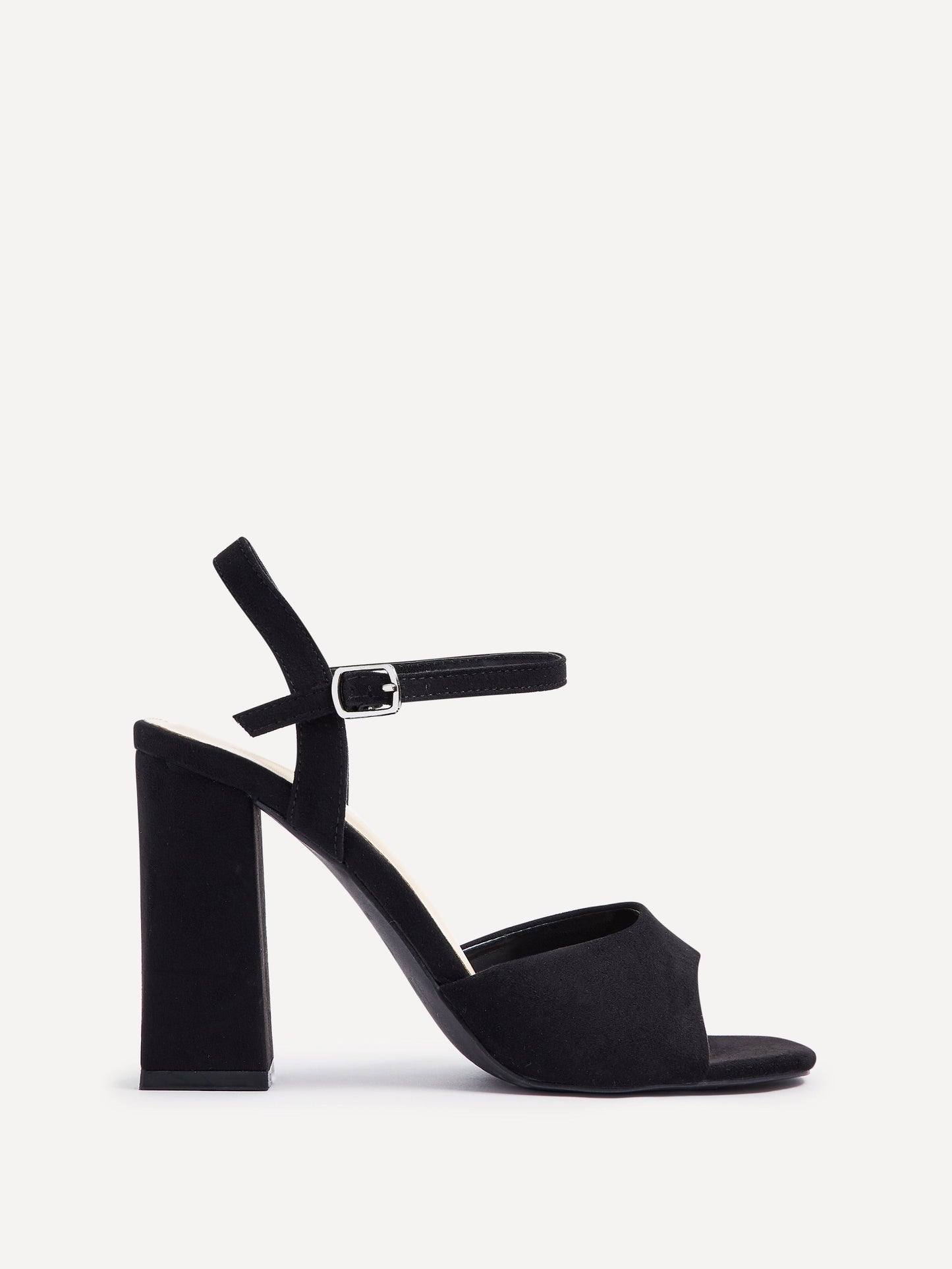 Monroe Wide Fit Black Block Heels