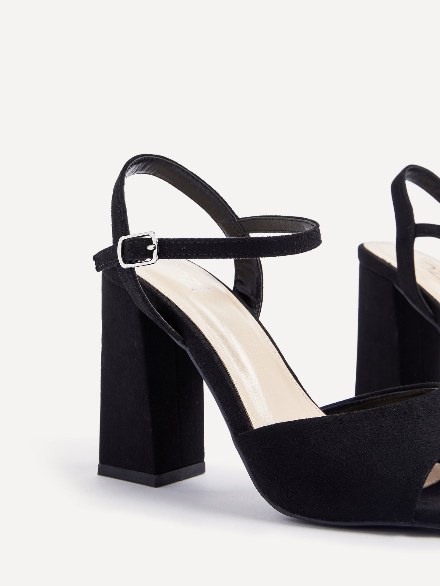 Monroe Wide Fit Black Block Heels