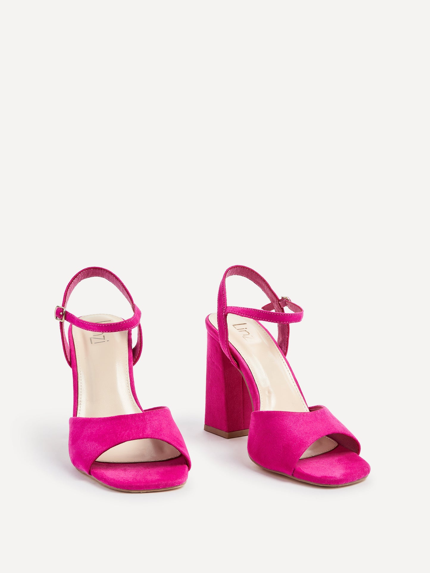 Monroe Wide Fit Fuchsia Block Heels