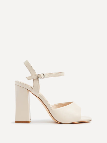 Monroe Wide Fit Nude Block Heels