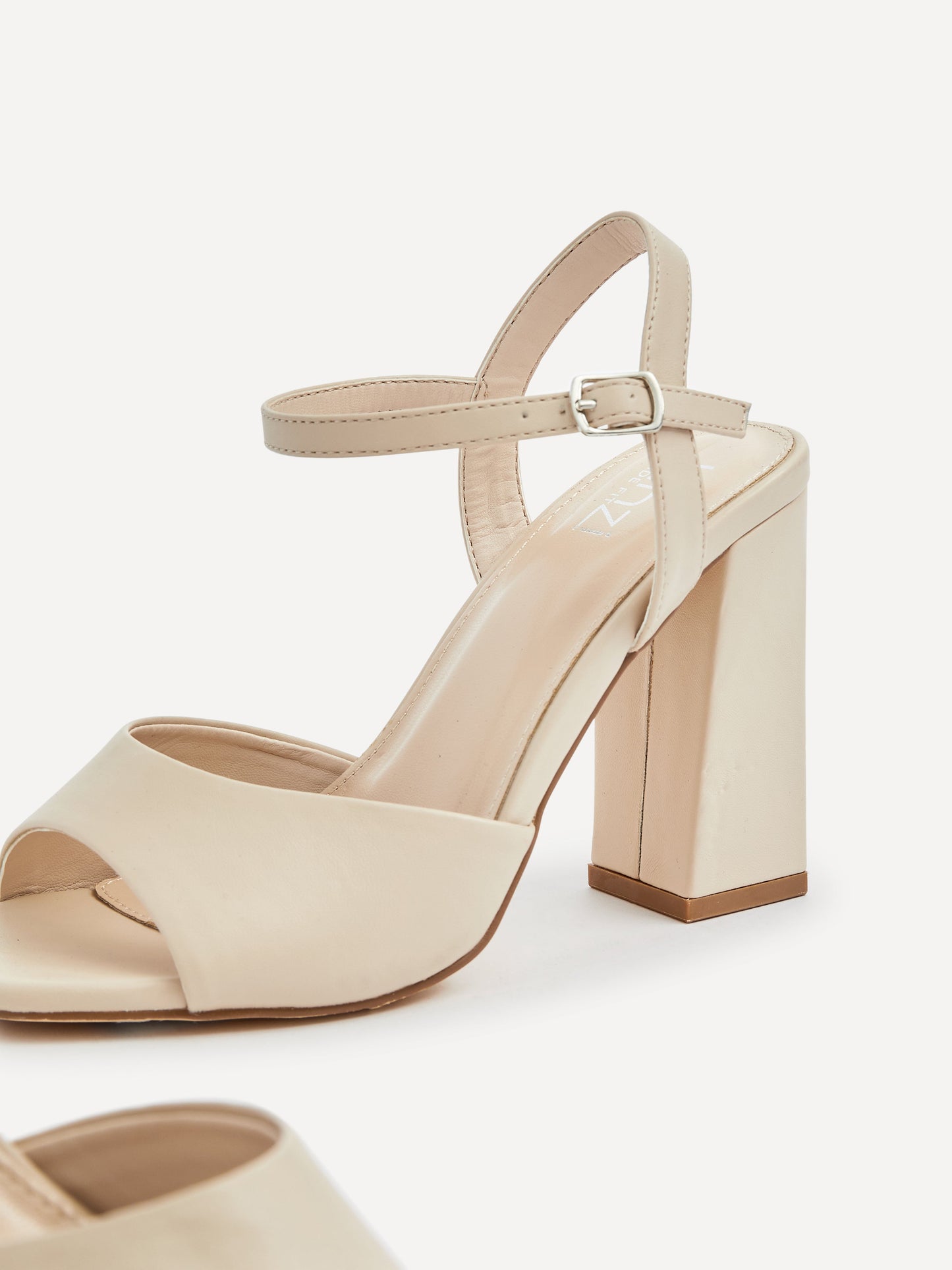 Monroe Wide Fit Nude Block Heels